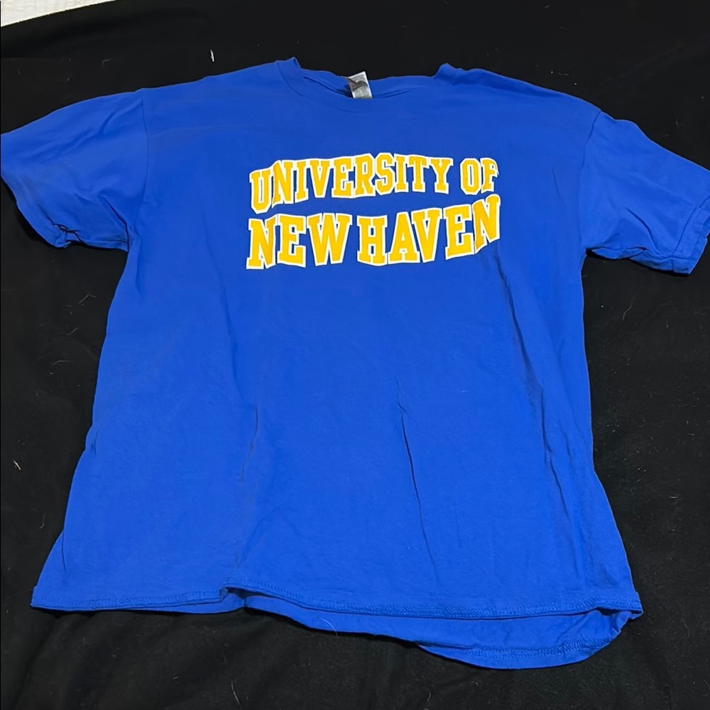 Gildan Blue and Yellow University of New Haven Tee